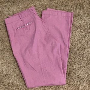 Bonobos straight fit spring purple khakis 32x32